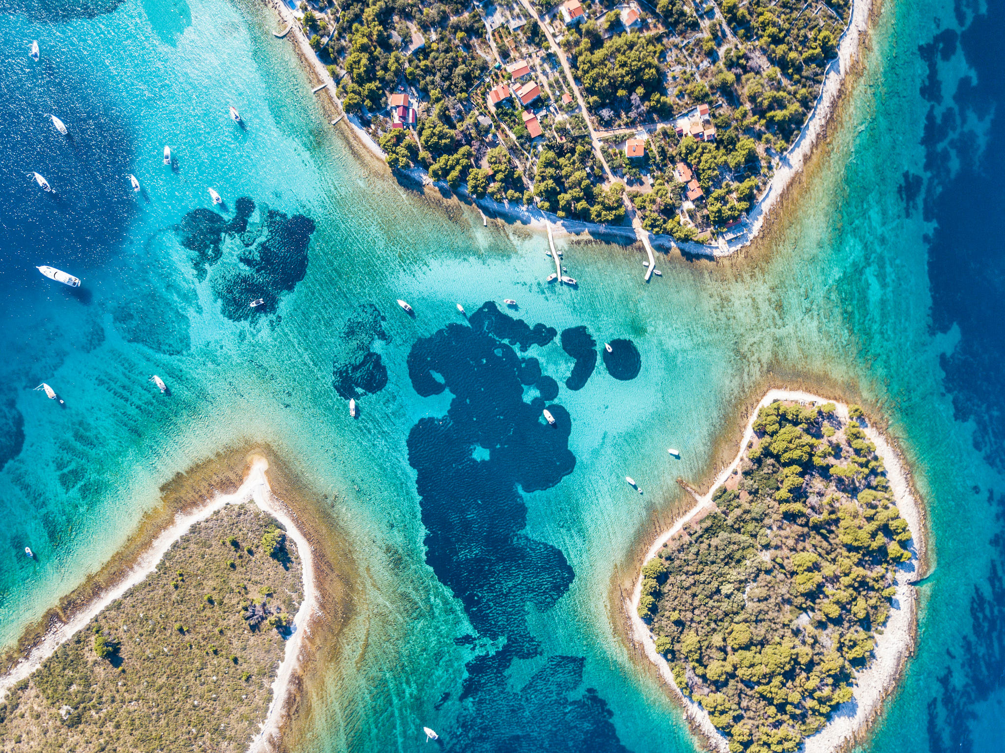 Blue Lagoon and Trogir