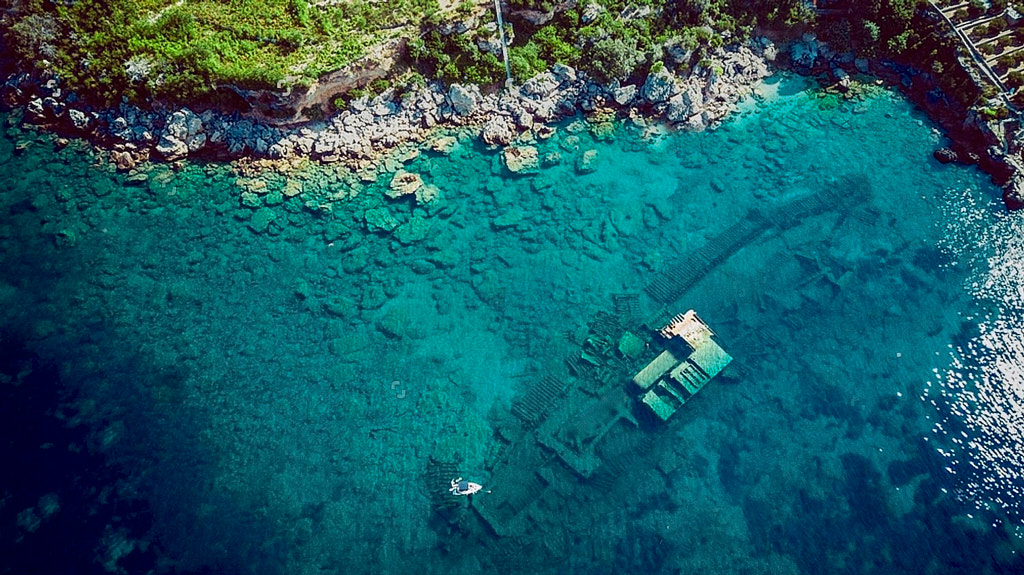 “Boka” Shipwreck at Mokalo Beach, Peljesac Peninsula