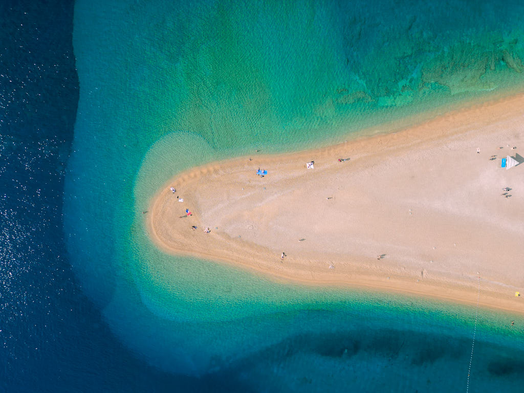 Golden Horn Beach (Zlatni Rat), Brač (1 hour)